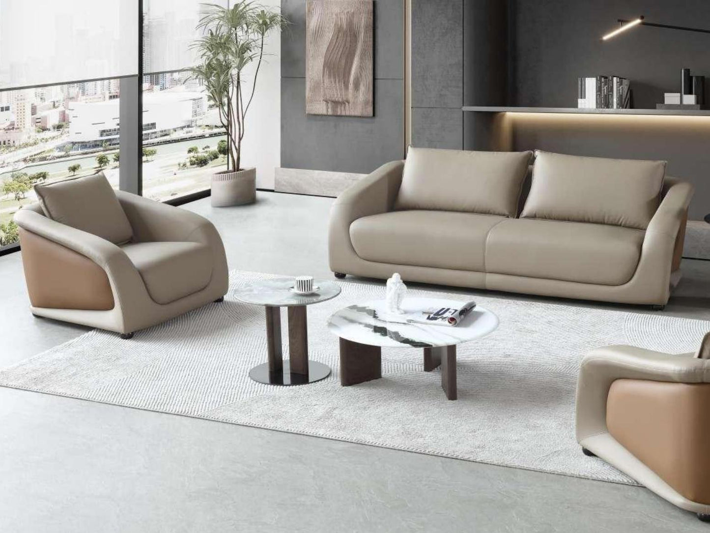 欣家居 義式極簡 現代輕奢 家用办公三人位沙发 小戶型客廳沙發 雅築之託YSH-350#