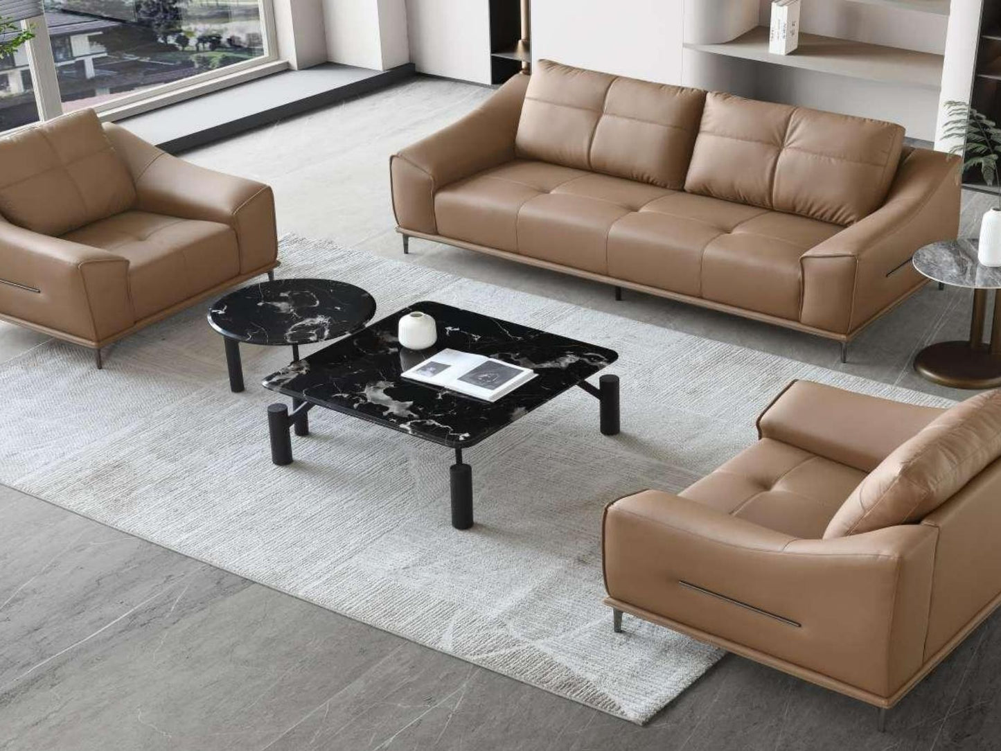 欣家居 義式極簡 現代輕奢 家用办公三人位沙发 小戶型客廳沙發 韌恆之韻YSH-355#