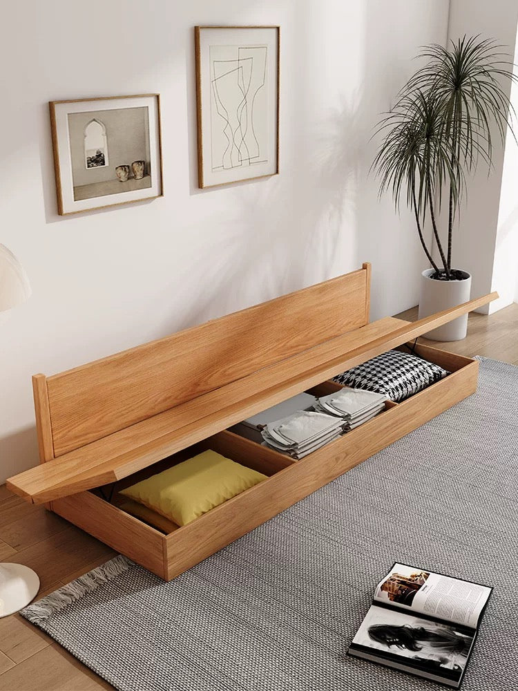 欣家居 日式北歐現代簡約實木沙發 小戶型儲物布藝沙發XDS