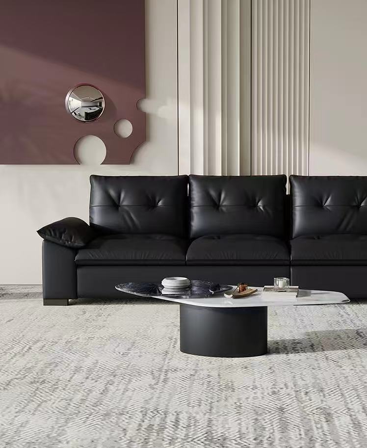 欣家居 義式簡約 頭層牛皮沙發 三人位沙發 LPS0658