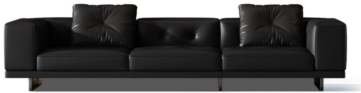 欣家居 實木 高密度海綿 不銹鋼五金 四人位沙發 LPS0569FD