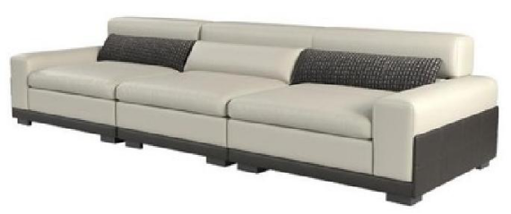 欣家居 實木框架 高密度海綿 不銹鋼五金 沙發 LPS0740