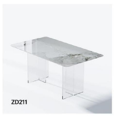 欣家居 亞克力 中纖板底板 潘多拉巖板 餐桌 LPZD211