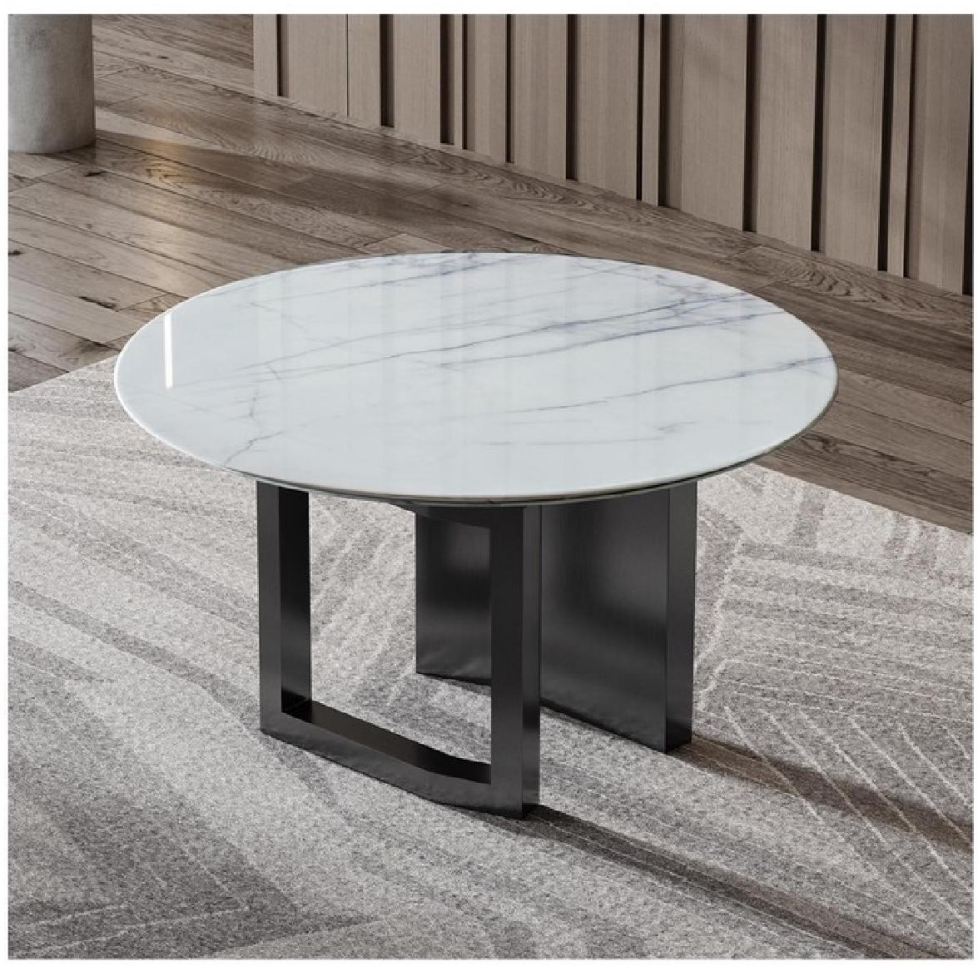 欣家居 威尼斯棕超晶石 中纖板 黑鈦拉絲 餐桌 LPZD233FD