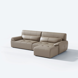 欣家居 義式現代風 簡約時尚 直排沙發 真皮沙發LS0547FC