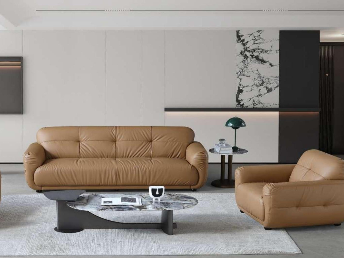 欣家居 義式極簡 現代輕奢 家用办公三人位沙发 小戶型客廳沙發 雋永之座YSH-348#