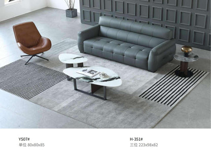 欣家居 現代簡約風 小戶型客廳 貓抓皮沙發YSH-351#