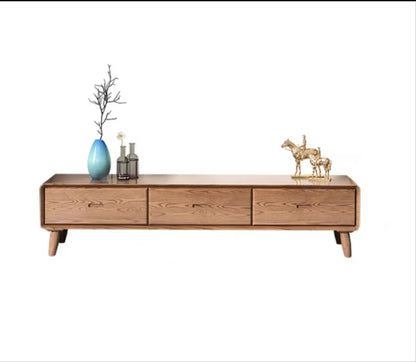 欣家居 北歐風 極簡小戶型 客廳茶几/電視櫃/邊几/高櫃  實木櫃子YLC01