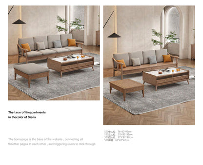 欣家居 北歐風 棉麻佈/科技佈  小戶型客廳 實木沙發YLS20