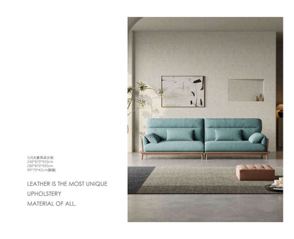 欣家居 北歐風白蠟木 現代極簡小戶型 客廳 實木 大象耳朵沙發YLS26