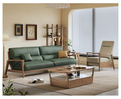 欣家居 北歐風白蠟木 棉麻佈/科技佈 小戶型客廳 實木沙發YLS29