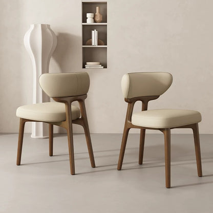 欣家居 現代簡約風格 北歐實木椅子 枕頭餐椅  QY