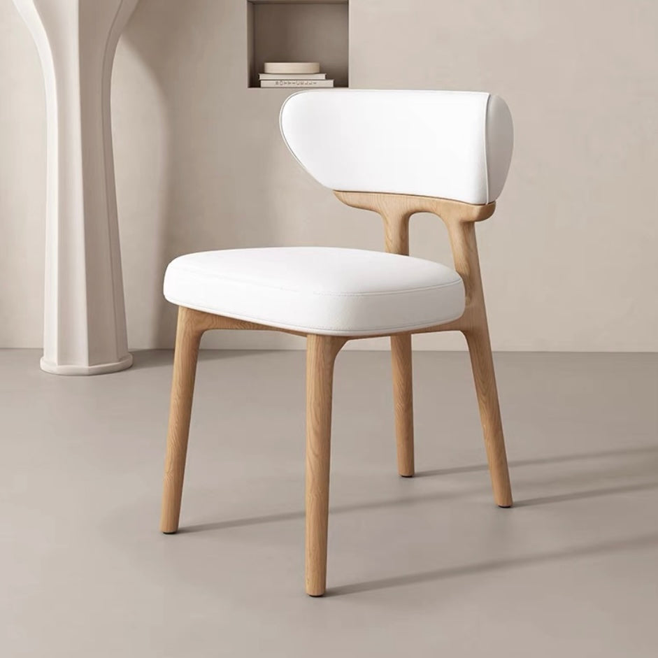 欣家居 現代簡約風格 北歐實木椅子 枕頭餐椅  QY
