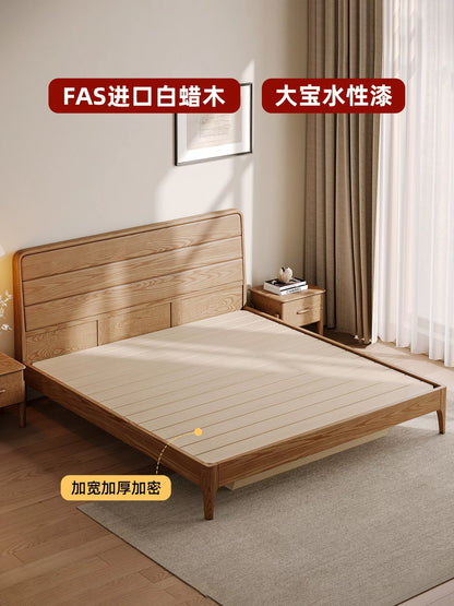 欣家居 北歐實木床 日式高箱儲物掀床 小戶型主臥雙人床XDS