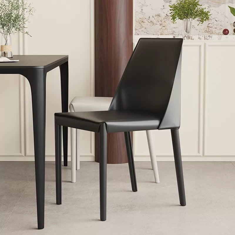 欣家居 現代義式 高級輕奢風 網紅奶油風 馬鞍皮餐椅YX665