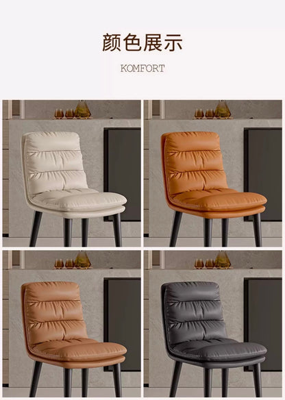 欣家居 現代簡約  輕奢高級感辦公椅 家用餐椅麵包椅