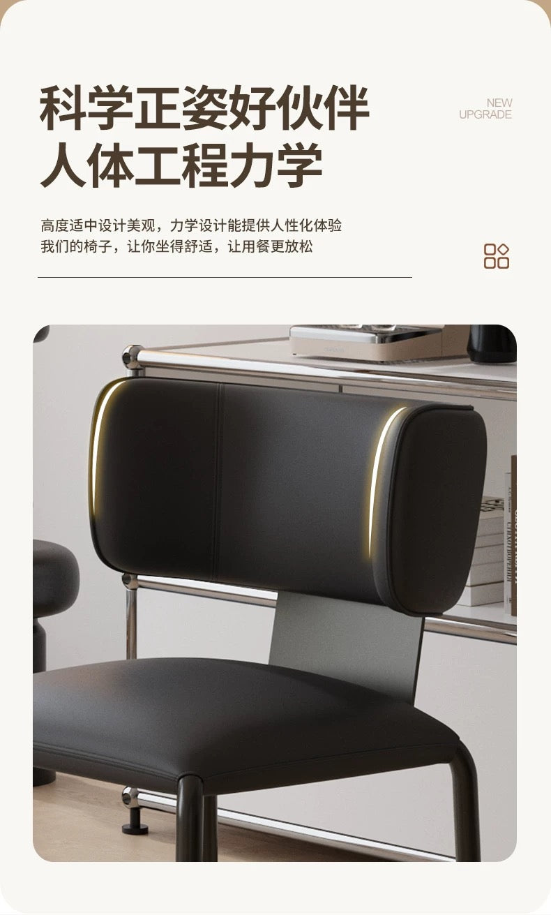 欣家居 義式現代簡約 設計師新款 家用餐桌椅