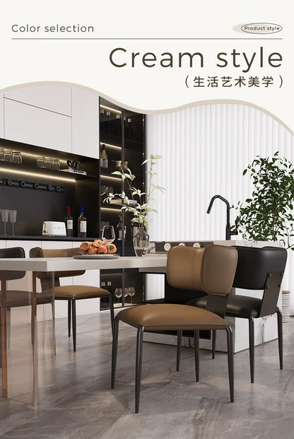 欣家居 義式現代簡約 設計師新款 家用餐桌椅