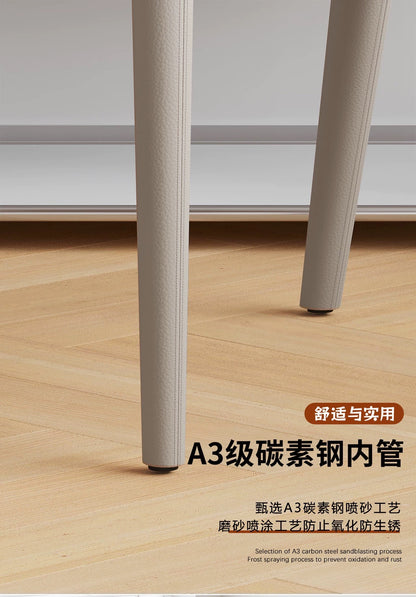 欣家居 義式現代簡約 軟包靠背 家用餐桌椅YX643FC