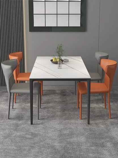 欣家居 意式極簡 設計師款 馬鞍皮餐椅 辦公Loft風 家用餐桌椅YX664