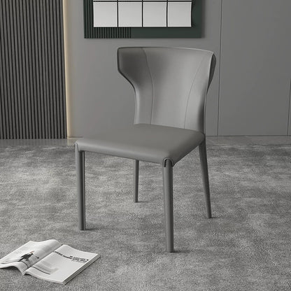 欣家居 意式極簡 設計師款 馬鞍皮餐椅 辦公Loft風 家用餐桌椅YX664