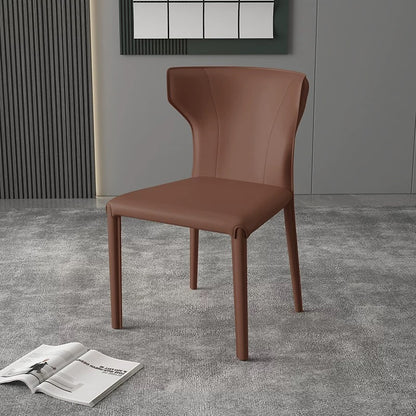 欣家居 意式極簡 設計師款 馬鞍皮餐椅 辦公Loft風 家用餐桌椅YX664