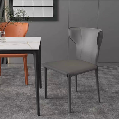 欣家居 意式極簡 設計師款 馬鞍皮餐椅 辦公Loft風 家用餐桌椅YX664