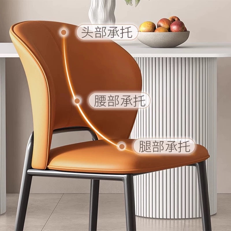 欣家居 義式極簡 輕奢高級 軟包餐桌椅 家用餐椅YX686