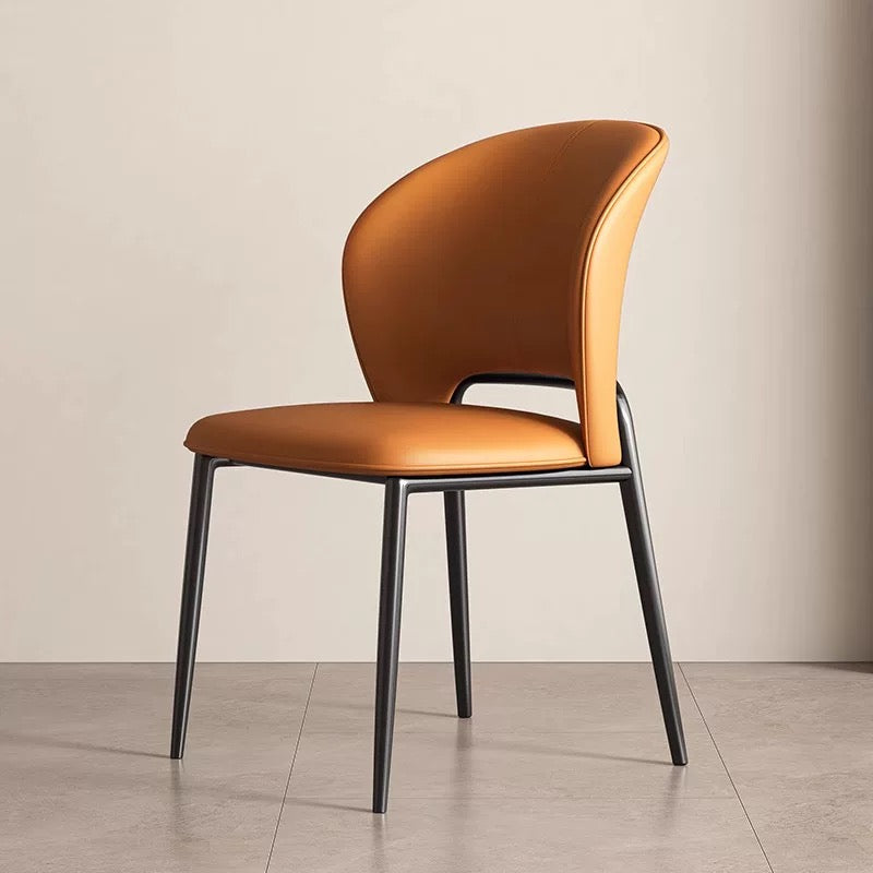 欣家居 義式極簡 輕奢高級 軟包餐桌椅 家用餐椅YX686