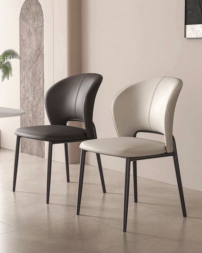欣家居 義式極簡 輕奢高級 軟包餐桌椅 家用餐椅YX686
