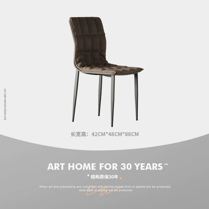 欣家居 義式極簡 簡約高級 現代皮質餐桌椅 家用軟包餐椅YX688