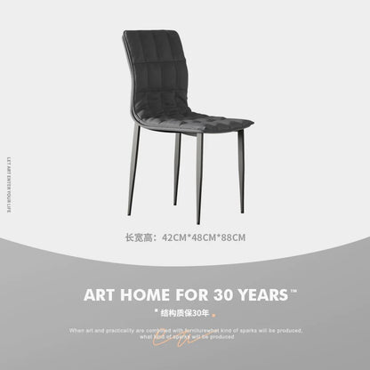 欣家居 義式極簡 簡約高級 現代皮質餐桌椅 家用軟包餐椅YX688