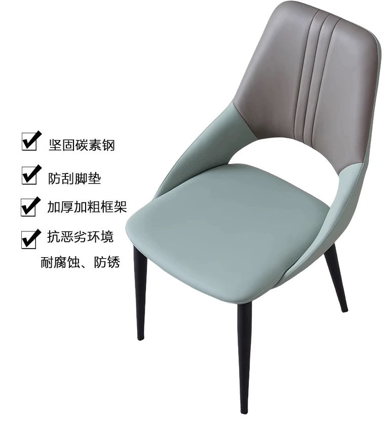 欣家居 義式極簡 輕奢高級感 2025新款休閒椅 餐桌椅YX661