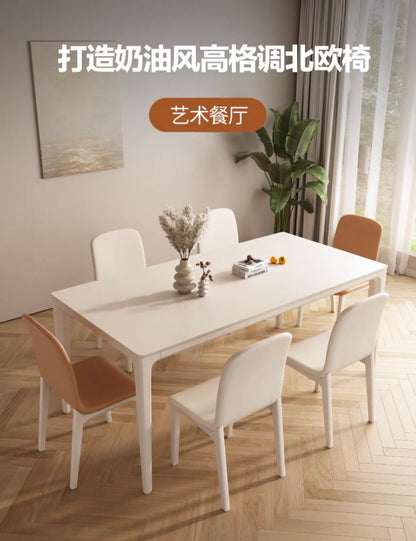 欣家居 北歐簡約 現代奶油風 高級感餐桌椅