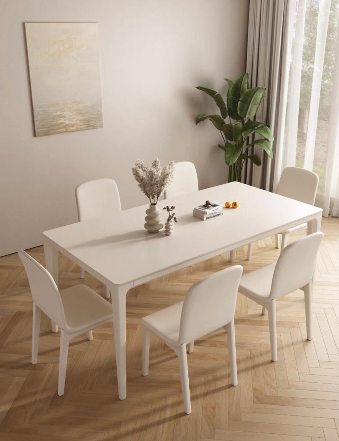 欣家居 北歐簡約 現代奶油風 高級感餐桌椅