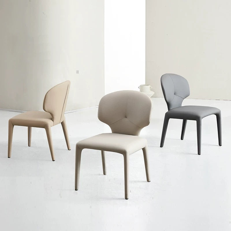 欣家居 義式簡約 現代高級感 貓抓皮餐椅 輕奢家用餐椅