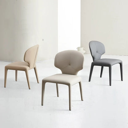 欣家居 義式簡約 現代高級感 貓抓皮餐椅 輕奢家用餐椅