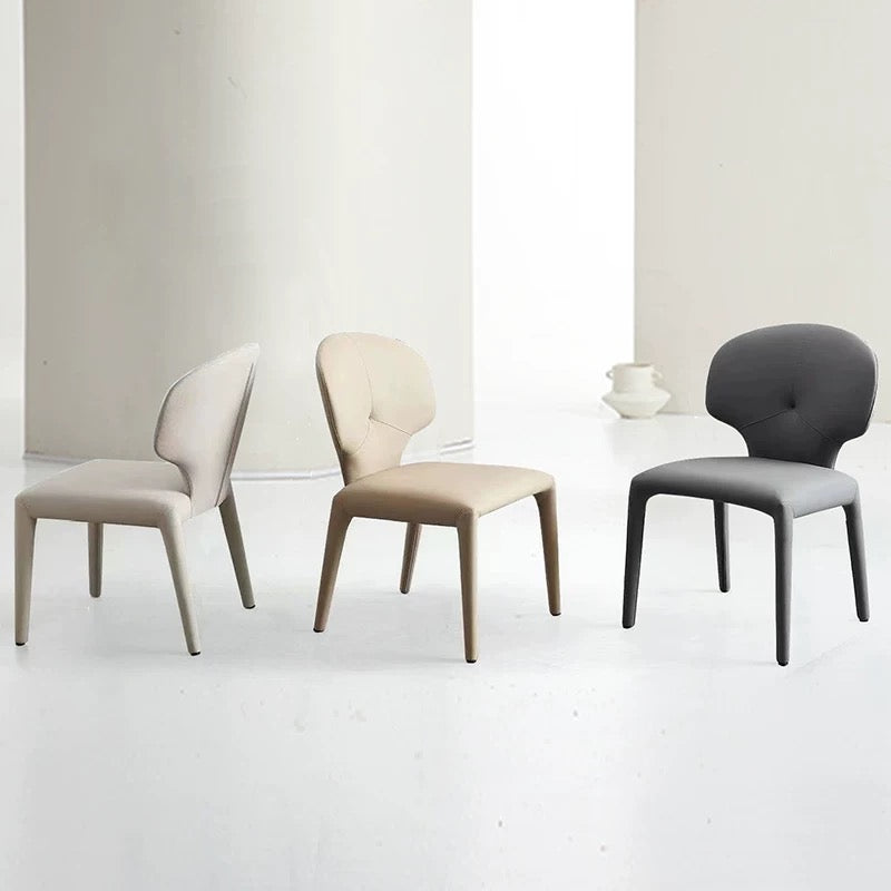 欣家居 義式簡約 現代高級感 貓抓皮餐椅 輕奢家用餐椅