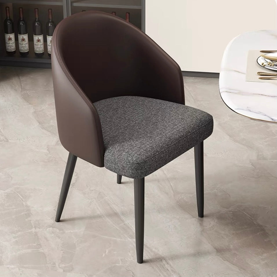 欣家居 義式極簡 設計師新款 現代高級感皮革餐椅YX647FD