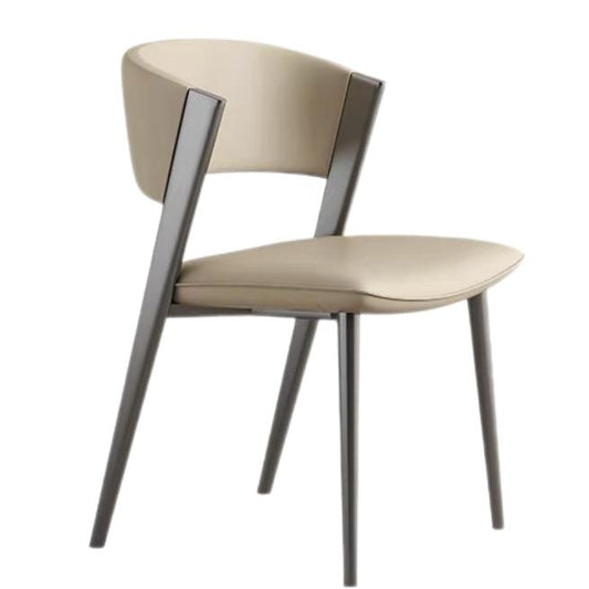 欣家居 義式極簡 現代輕奢 咖啡廳軟包休閒椅 家用餐桌椅YX575BB