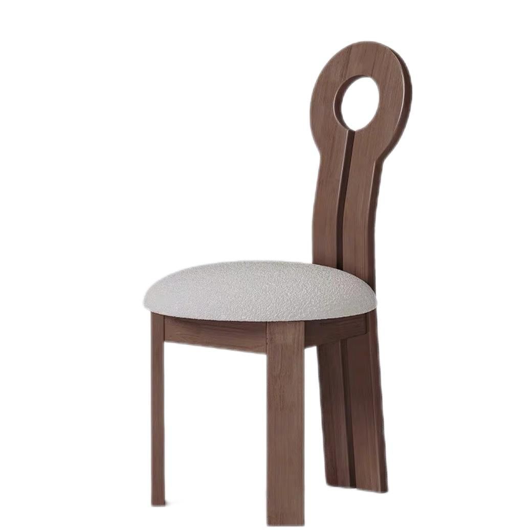 欣家居 北歐中古剎寂風 實木椅子 鑰匙餐椅  QY