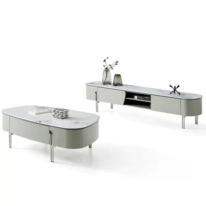 欣家居 2025新款義式極簡風 微晶石茶几電視櫃LPZE462GT169