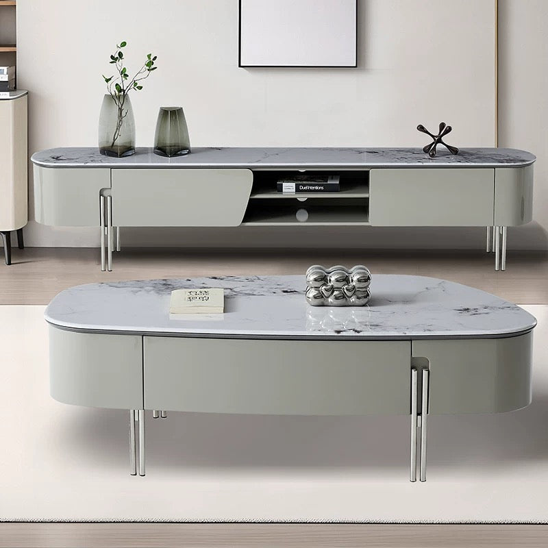 欣家居 2025新款義式極簡風 微晶石茶几電視櫃LPZE462GT169