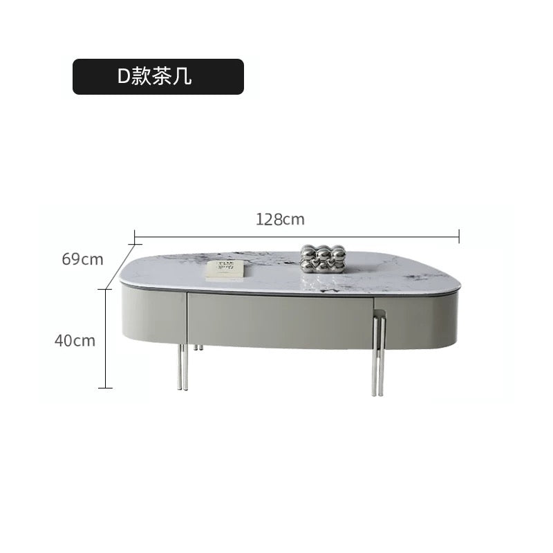 欣家居 2025新款義式極簡風 微晶石茶几電視櫃LPZE462GT169