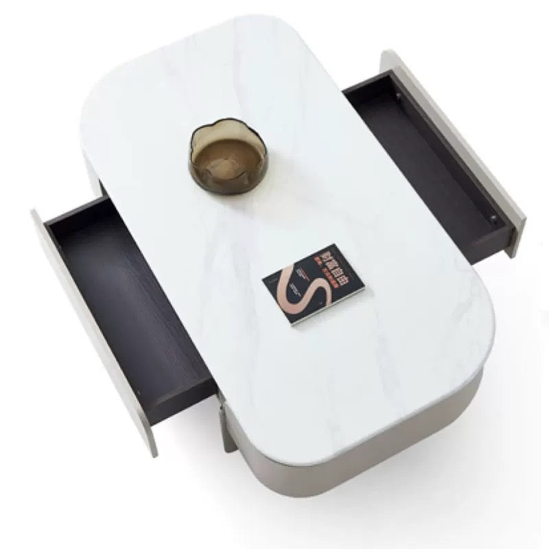 欣家居 2025新款義式現代風 客廳家用小戶型奶油風 微晶石茶几電視櫃LPZE461GT168