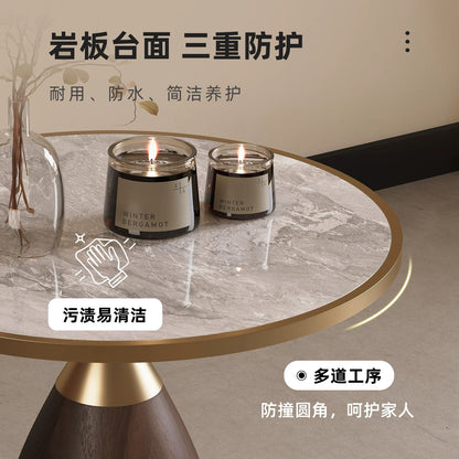 欣家居 義式現代 輕奢高級感 客廳茶几 可移動小戶型 岩板小茶几