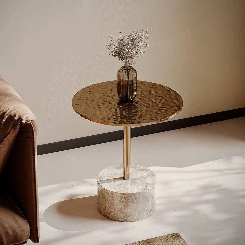 欣家居 義式輕奢 現代簡約創意設計 玻璃茶几角幾 客廳邊几