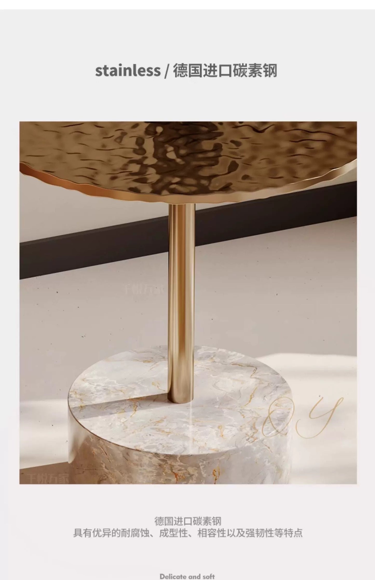 欣家居 義式輕奢 現代簡約創意設計 玻璃茶几角幾 客廳邊几