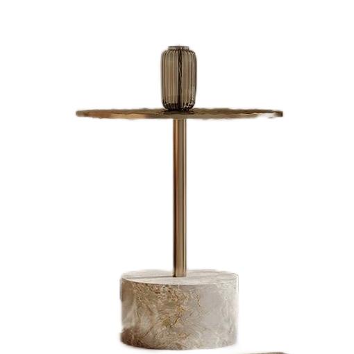 欣家居 義式輕奢 現代簡約創意設計 玻璃茶几角幾 客廳邊几