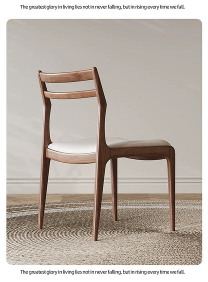 欣家居 北歐現代風 設計師2025年新款 性價比推薦 白蠟木實木餐椅 QY